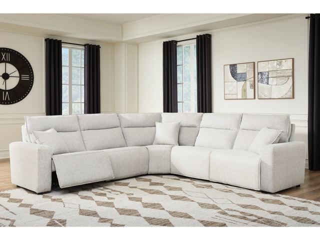 Modmax II Stone 5-Piece Power Reclining Sectional - Ornate Home