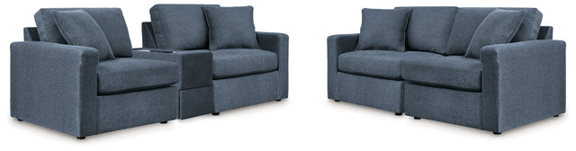 Modmax Ink 3-Piece Sectional Sofa and 2-Piece Sectional Loveseat - Ornate Home