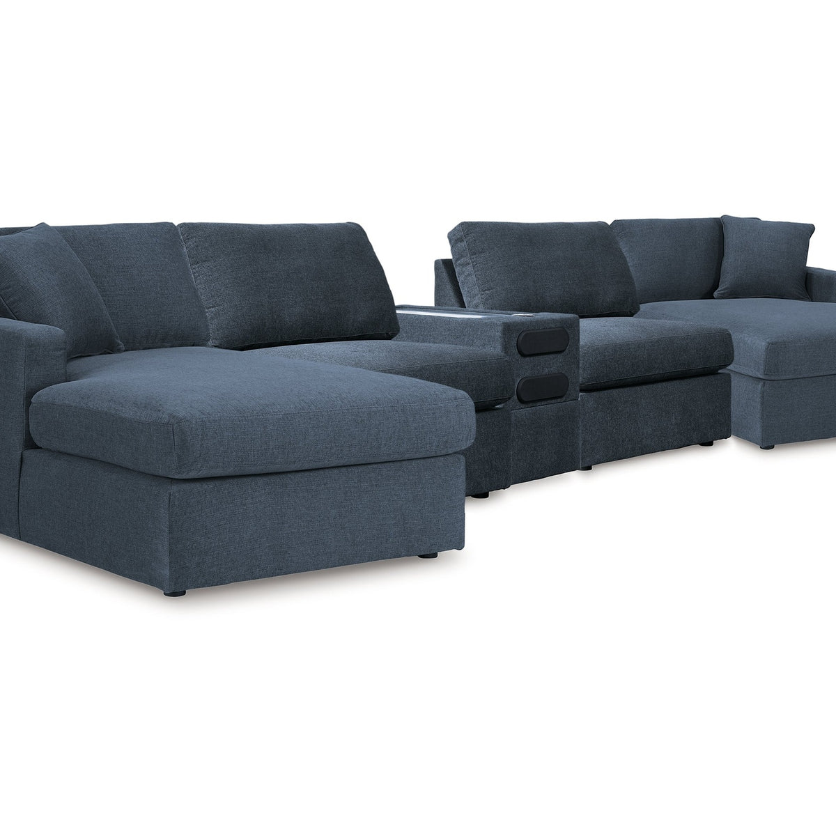 Ashley Furniture Modmax Ink 5 Piece Sectional with Audio Console ...