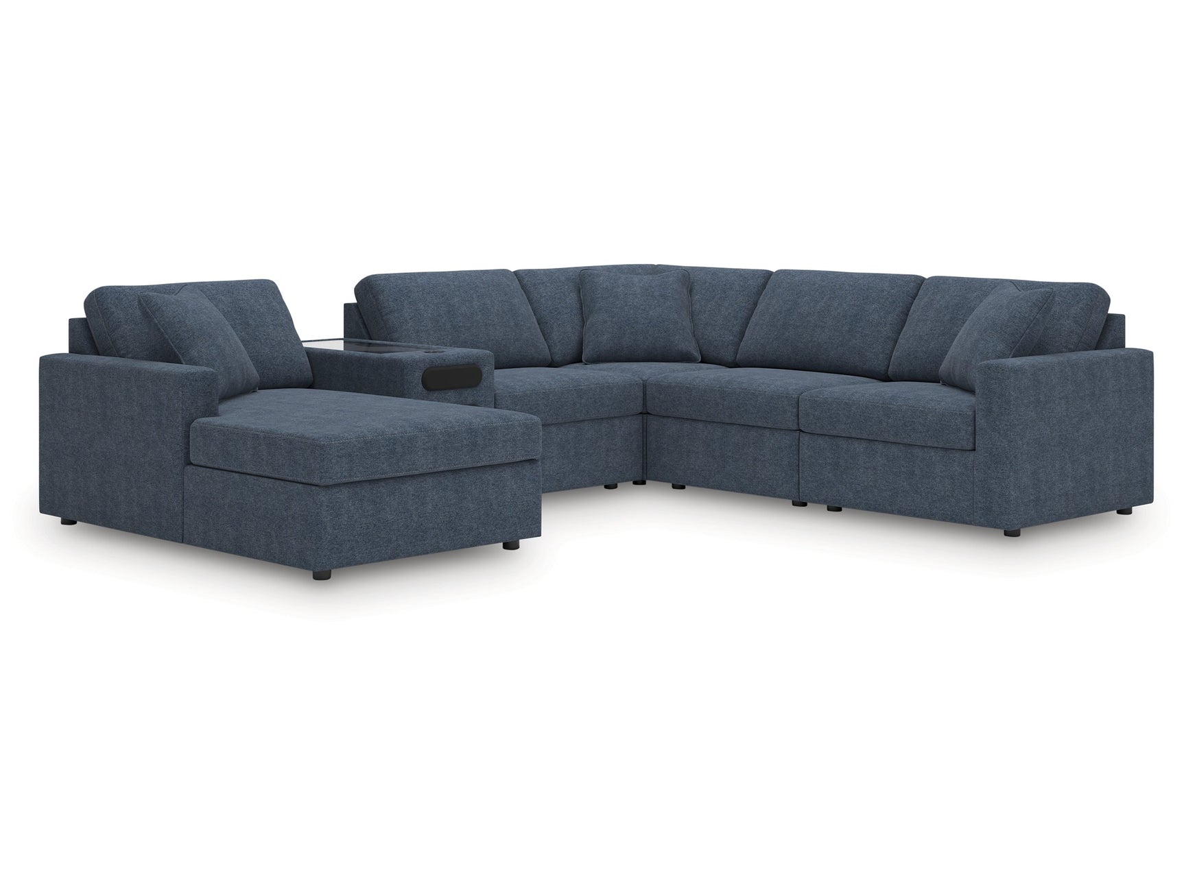 Modmax Ink 6-Piece Sectional with Audio System and Chaise - Ornate Home