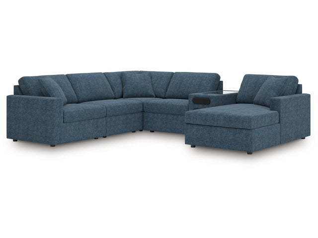 Modmax Ink 6-Piece Sectional with Audio System and Chaise - Ornate Home