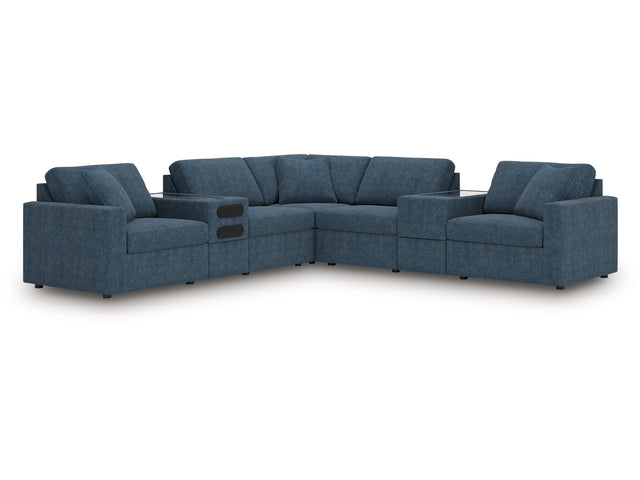 Modmax Ink 7-Piece Balanced Sectional with Audio and Storage Consoles (Online Special Price) - Ornate Home