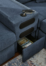 Modmax Ink 7-Piece Sectional with Audio Console (Online Special Price) - Ornate Home