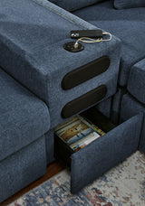 Modmax Ink 7-Piece Sectional with Audio Console - Ornate Home