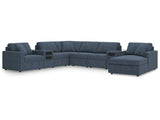 Modmax Ink 8-Piece Sectional w/Audio System & Chaise (Online Special Price) - Ornate Home