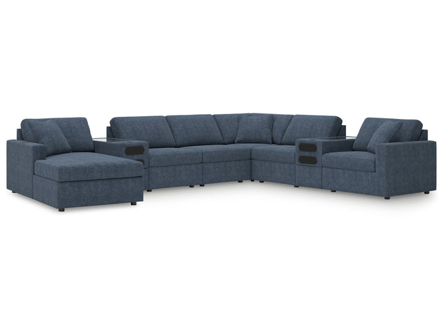 Modmax Ink 8-Piece Sectional with Audio System & Chaise - Ornate Home