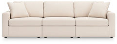 Modmax Oyster 3-Piece Sectional Sofa, 2-Piece Sectional Loveseat and Swivel Glider Recliner - Ornate Home