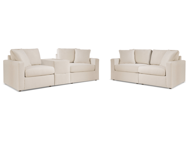 Modmax Oyster 3-Piece Sectional Sofa and 2-Piece Sectional Loveseat - Ornate Home