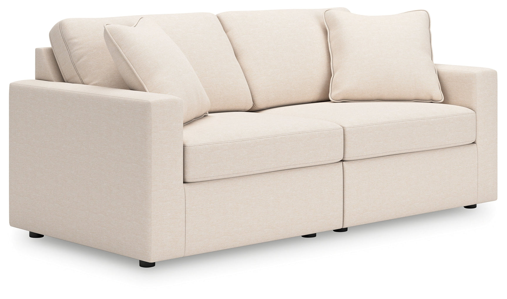 Modmax Oyster 3-Piece Sectional Sofa and 2-Piece Sectional Loveseat w/ Console (Online Special Price) - Ornate Home
