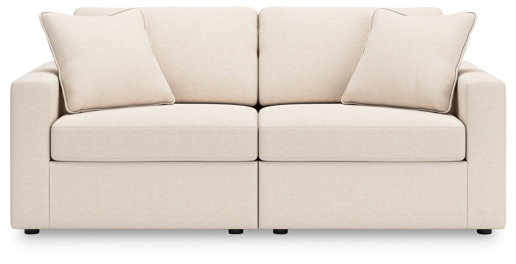 Modmax Oyster 3-Piece Sectional Sofa and 2-Piece Sectional Loveseat w/ Console (Online Special Price) - Ornate Home