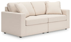 Modmax Oyster 3-Piece Sectional Sofa and 2-Piece Sectional Loveseat w/ Console - Ornate Home
