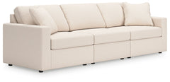 Modmax Oyster 3-Piece Sectional and Ottoman - Ornate Home