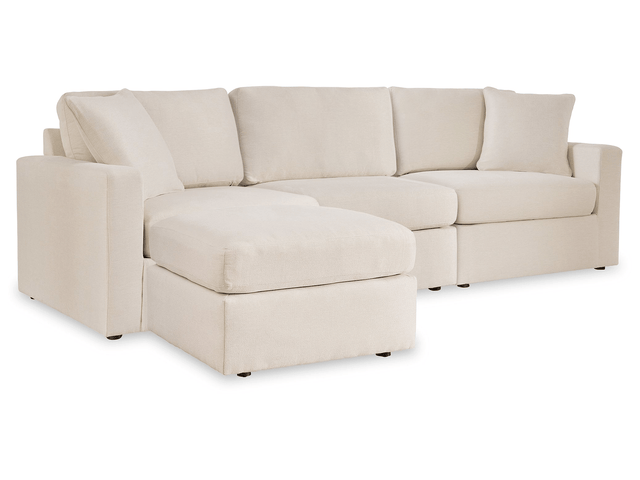 Modmax Oyster 3-Piece Sectional and Ottoman - Ornate Home