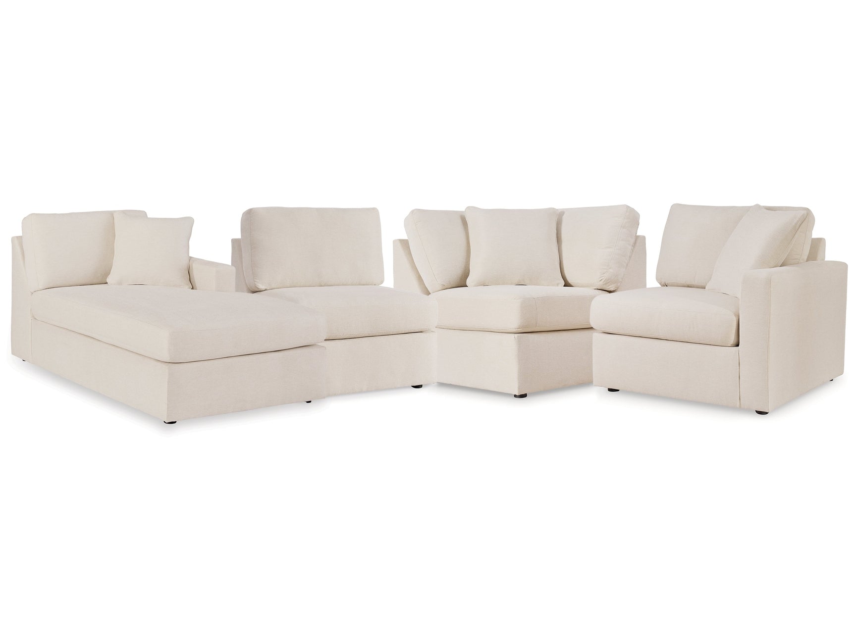 Modmax Oyster 4-Piece Sectional w/Chaise - Ornate Home