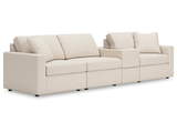 Modmax Oyster 4-Piece Sectional w/ Storage Console (Online Special Price) - Ornate Home