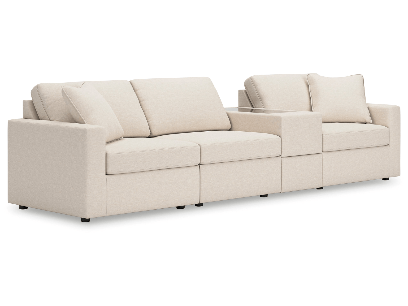Modmax Oyster 4-Piece Sectional w/ Storage Console (Online Special Price) - Ornate Home