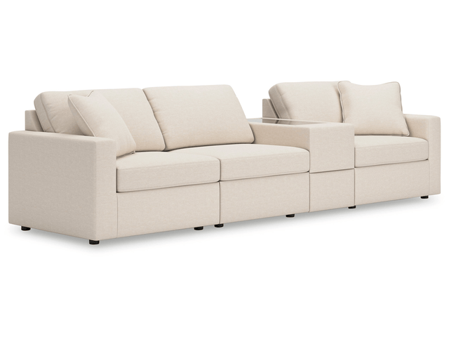 Modmax Oyster 4-Piece Sectional w/ Storage Console (Online Special Price) - Ornate Home