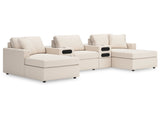 Modmax Oyster 5-Piece Double Chaise w/Audio Consoles - Ornate Home