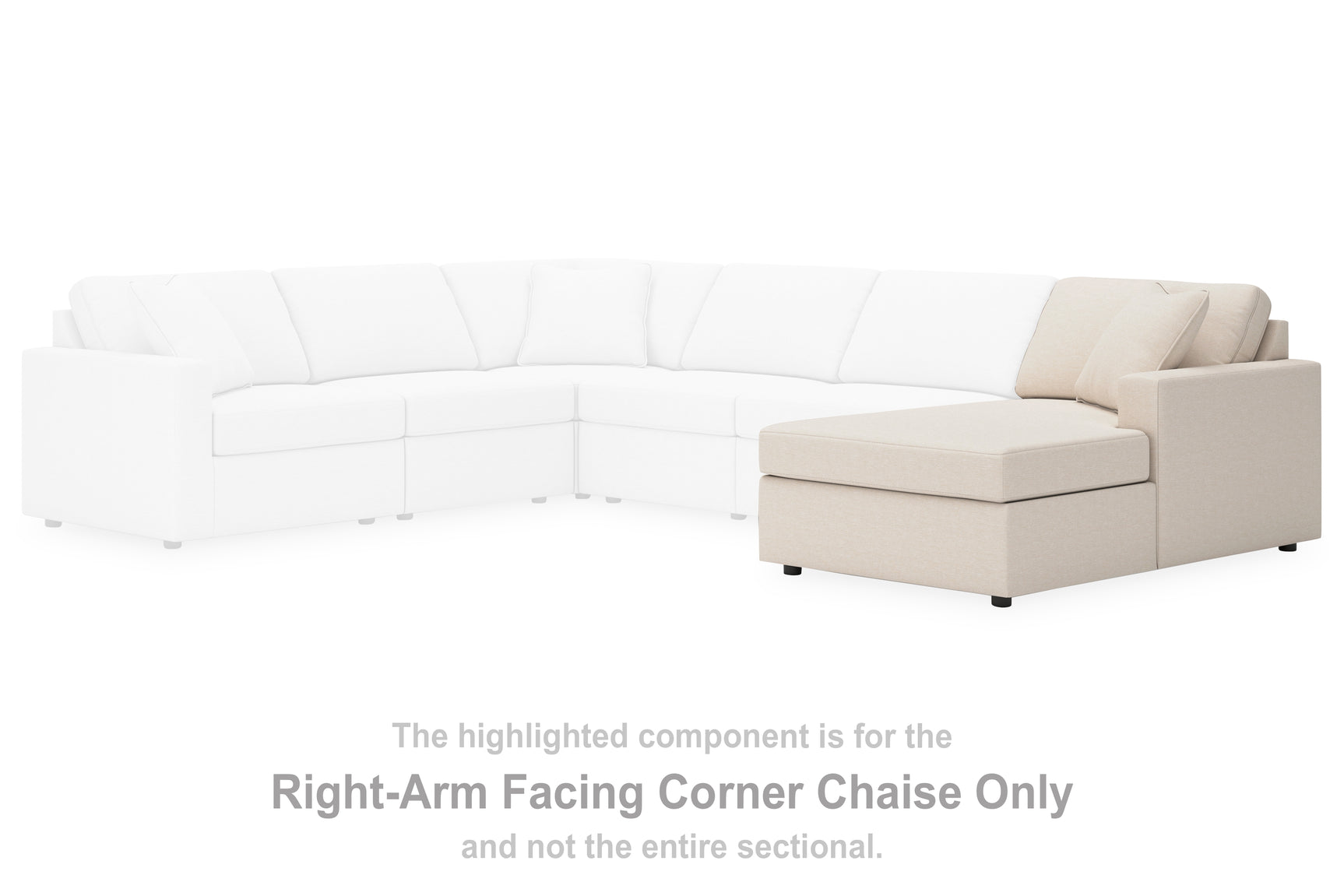 Modmax Oyster 5-Piece Double Chaise w/Audio Consoles - Ornate Home