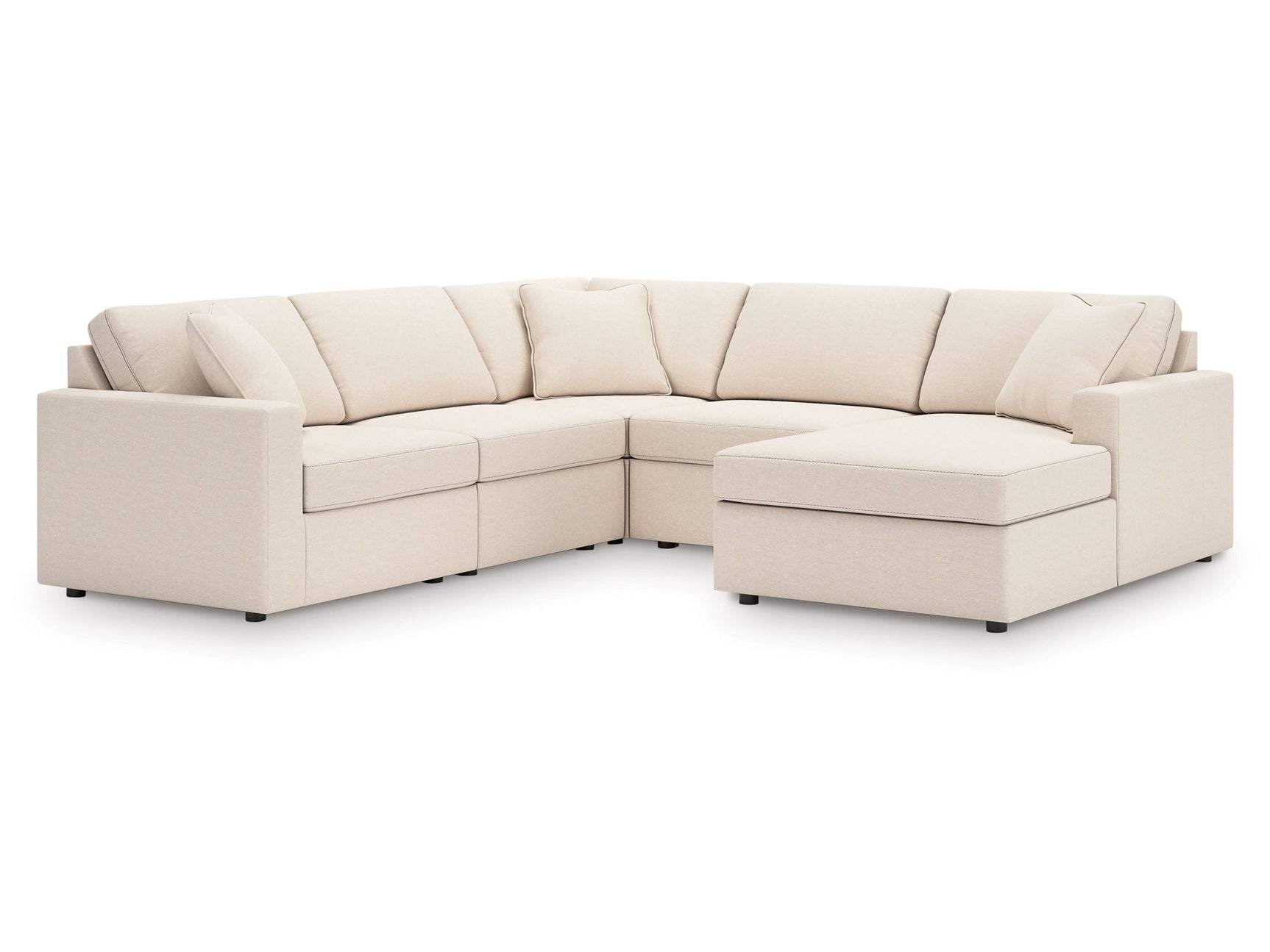 Modmax Oyster 5-Piece Sectional with Chaise (Online Special Price) - Ornate Home