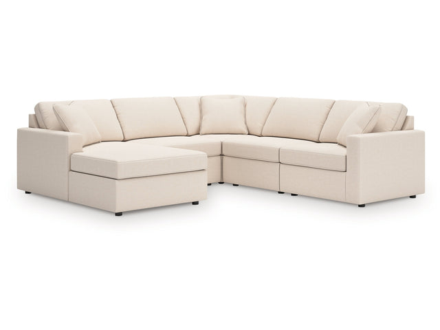 Modmax Oyster 5-Piece Sectional with Chaise - Ornate Home