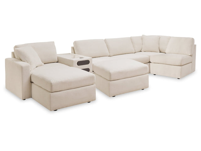 Modmax Oyster 6-Piece Sectional & 2 Ottomans (Online Special Price) - Ornate Home