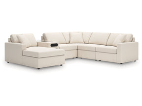 Modmax Oyster 6-Piece Sectional with Audio System and Chaise (Online Special Price) - Ornate Home
