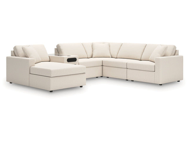 Modmax Oyster 6-Piece Sectional with Audio System and Chaise (Online Special Price) - Ornate Home