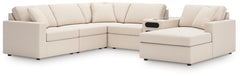 Modmax Oyster 6-Piece Sectional with Audio System and Chaise - Ornate Home