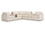 Modmax Oyster 7-Piece Balanced Sectional with Audio and Storage Consoles (Online Special Price) - Ornate Home