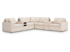 Modmax Oyster 7-Piece Balanced Sectional with Audio and Storage Consoles (Online Special Price) - Ornate Home