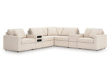 Modmax Oyster 7-Piece Balanced Sectional with Audio and Storage Consoles - Ornate Home