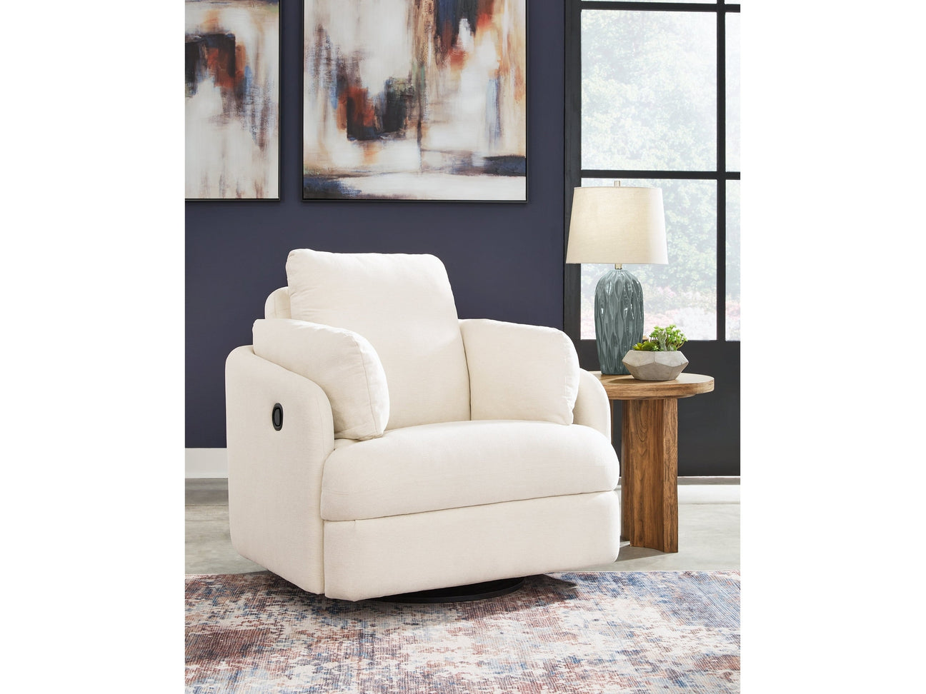 Modmax Oyster Swivel Glider Recliner - Ornate Home