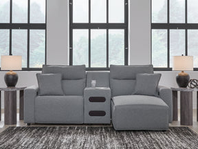 Modmax Salt and Pepper 3-Piece Power Reclining Sectional with Chaise (Online Special Price) - Ornate Home
