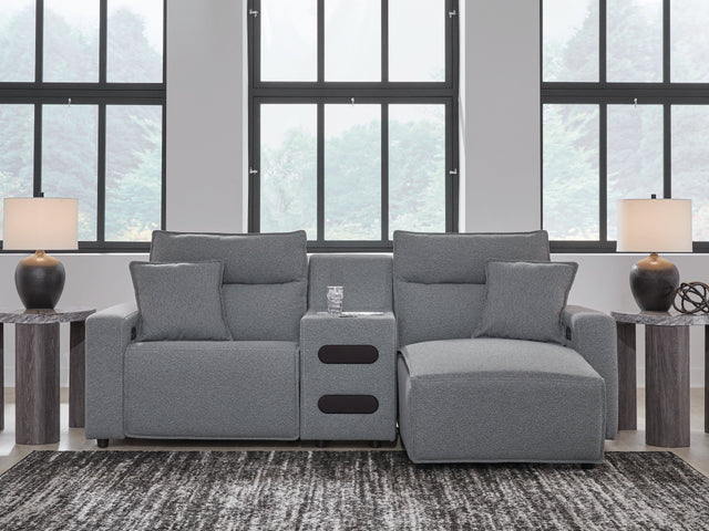 Modmax Salt and Pepper 3-Piece Power Reclining Sectional with Chaise (Online Special Price) - Ornate Home