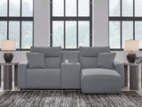 Modmax Salt and Pepper 3-Piece Power Reclining Sectional with Chaise (Online Special Price) - Ornate Home