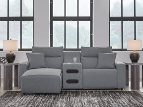 Modmax Salt and Pepper 3-Piece Power Reclining Sectional with Chaise (Online Special Price) - Ornate Home