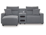 Modmax Salt and Pepper 3-Piece Power Reclining Sectional with Chaise (Online Special Price) - Ornate Home