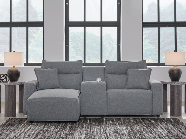 Modmax Salt and Pepper 3-Piece Power Reclining Sectional with Chaise (Online Special Price) - Ornate Home