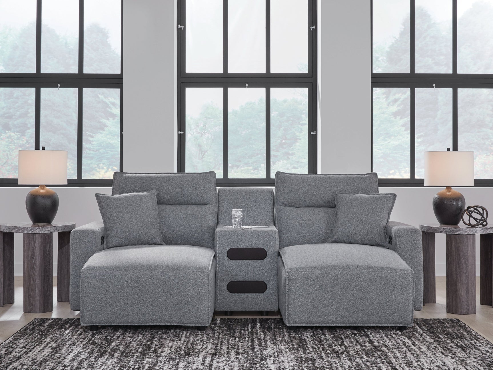 Modmax Salt and Pepper 3-Piece Power Reclining Sectional with Chaise (Online Special Price) - Ornate Home