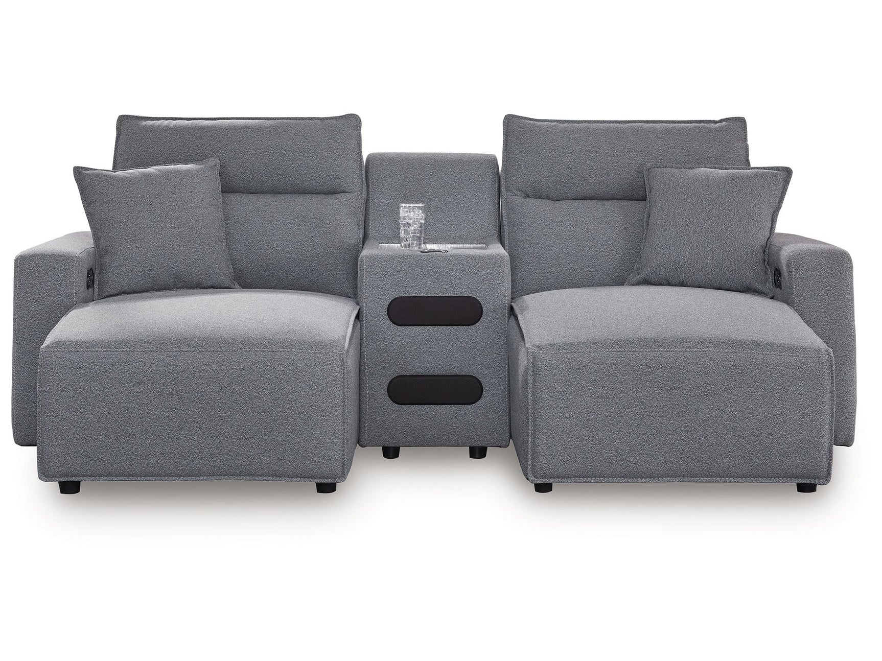 Modmax Salt and Pepper 3-Piece Power Reclining Sectional with Chaise - Ornate Home