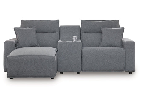 Modmax Salt and Pepper 3-Piece Power Reclining Sectional with Chaise - Ornate Home