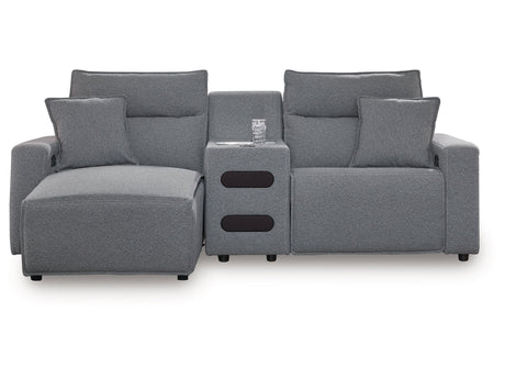Modmax Salt and Pepper 3-Piece Power Reclining Sectional with Chaise - Ornate Home