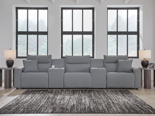 Modmax Salt and Pepper 5-Piece Power Reclining Sectional (Online Special Price) - Ornate Home