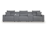 Modmax Salt and Pepper 5-Piece Power Reclining Sectional (Online Special Price) - Ornate Home
