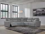 Modmax Salt and Pepper 5-Piece Power Reclining Sectional (Online Special Price) - Ornate Home
