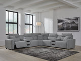 Modmax Salt and Pepper 5-Piece Power Reclining Sectional - Ornate Home