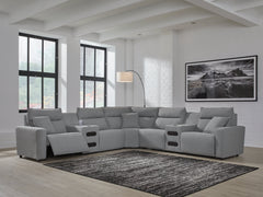 Modmax Salt and Pepper 5-Piece Power Reclining Sectional - Ornate Home