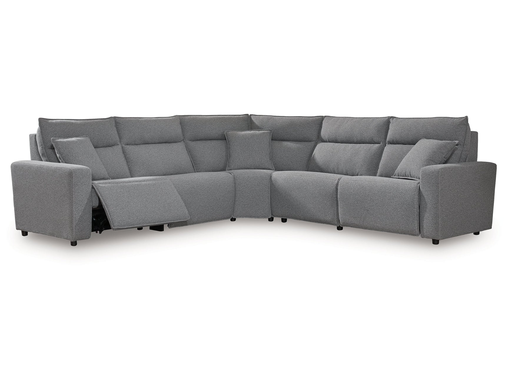 Modmax Salt and Pepper 5-Piece Power Reclining Sectional - Ornate Home