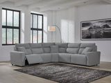 Modmax Salt and Pepper 5-Piece Power Reclining Sectional - Ornate Home